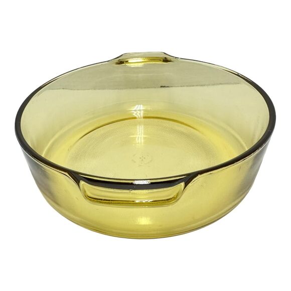 Vintage Pyr-O-Rey Glass Baking Round Dish, 2 quart 8" Diameter, Made in Mexico - Picture 6 of 9